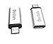 Duttek 2Pcs USB3.1 Type C OTG Adapter, USB C Female to Micro USB Male OTG (On The Go) Converter Charging Data Sync Adapter for Galaxy S7,S7 Edge, LG G4, Nexus 6 (Silver-OTG)