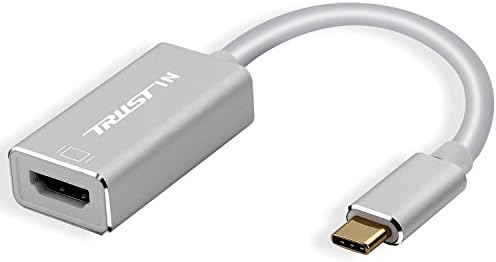 USB C TO HDMI Adapter,Trustin USB 3.1 Type C (USB-C) to HDMI Adapter With Aluminium Case for 2017 MacBook Pro/Samsung Galaxy S8 (USB C TO HDMI)