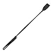Black Riding Crop Jump Bat Horse Whip With Faux Leather Slapper, 3 Size Choice - 12