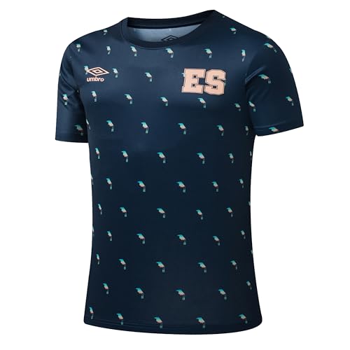 Umbro Men's 23/24 El Salvador National Team Pre Match Short Sleeve Soccer Jerse…