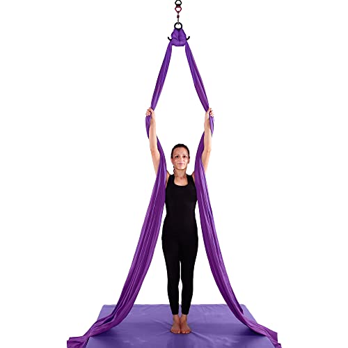 Aerial Yoga Hammock Premium Aerial Silk Yoga Swing for Antigravity Yoga Inversion Exercises