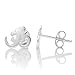 925 Sterling Silver Tiny Yoga Aum, Om, Ohm, Sanskrit 10 mm Post Stud Earrings