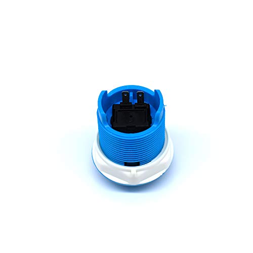 10 Pcs 28mm Arcade Buttons Push 2 Pin Built-in Microswitch for Jamma MAME Video Game DIY Machine Console Cabinet Blue New - Thumbnail 7