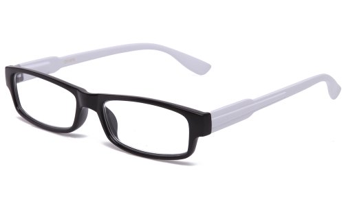 Newbee Fashion - Clear Glasses Squared Spring Hinge Flexible Comfortable Sophisticated Fashion Clear Frames Cosplay Glasses