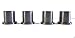 MTD 741-0487C Pack of 4 Plastic Flange Bearings
