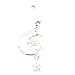 Belly Button Rings - Crystal Moon Star Dangling Belly Rings Summer Navel Rings Surgical Steel 14g Body Piercing Jewelry for Women