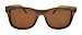 Zebra Wood Sunglasses, Wooden Sun Glasses for Men & Women, Trendy Unisex Shades (with Tea Colored Lenses)