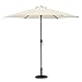 VonHaus 8.8 Feet (2.7meter) Steel Powder Coated Ivory Garden Patio Parasol Umbrella