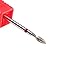 MZCMSL 4pcs Cuticle Clean Drill Bits,3/32 Shank Diamond Nail Bits for Russian Manicure, Cylinder/Flame/Ball/Needle Bit