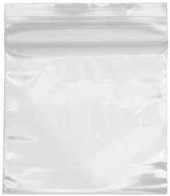 500 Count Resealable Zipper Poly Bags, 2 by 2-Inch, 50mm by 50mm, Clear