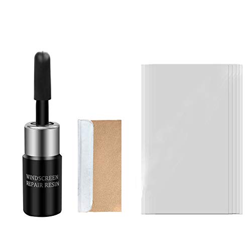 Automotive Glass Nano Repair Fluid - Windshield Cracked Repair Kit, Auto Windshield Crack Chip Repair Resin Car Scratch Quick Remover (1 x Repair Fluid 5 x Cure Strips 1 x Scraper) - Thumbnail 2