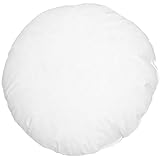 Stuffer Throw Pillow Insert Sham Form Polyester Round Circular White 14 Inch Diameter