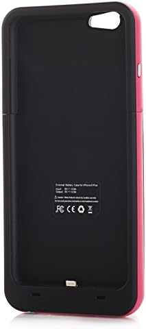 External Battery Case for iPhone6 plus, Lightmate[Certified] Ultra-Slim Protective Extended iPhone 6 plus Charging Case with Removable / Rechargeable Power Cover [Fits all versions of the Apple iPhone 6 plus / 6000mAh Battery Pack / Full iOS 8 Compatible Support / No Signal Reduction / CE&amp;ROHS&amp;FCC Certified / 5.5 Inch-Model Only]
