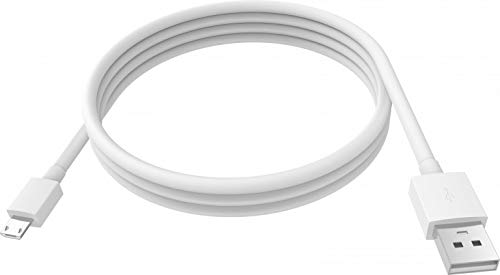 DragonTrading 20cm USB Cable for Amazon Kindle & Kobo E-readers, Kindle Fire Tablet - White, Tangle Free, 5V, 0.5A, 4 Pins, Male-to-Female, FCC Certified