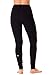 90 Degree By Reflex - High Waist Cotton Power Flex Leggings - Tummy Control - Black Medium