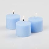 Richland Votive Candles Light Blue Unscented 10 Hour Burn Set of 72