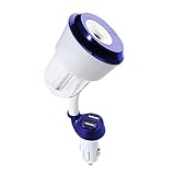 Car Styling Power Protection Humidifier Aromatherapy Essential Oil Diffuser Air Purify with Dual USB Port(Blue)
