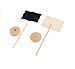 Peicees 12pcs Mini Rectangle Blackboard Chalkboard Wedding Party Table Numbers Place Card Favor Tag Plant Marker with Stand