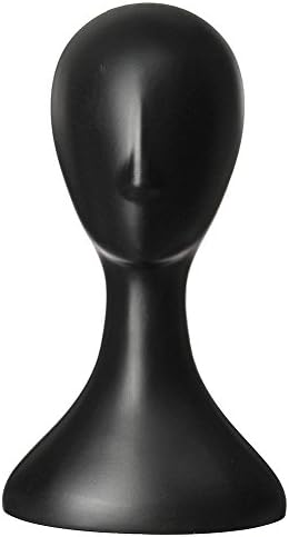 t0uvtrukCs Pro Female Plastic Abstract Mannequin Manikin Head Model Wig Hair Display Stand Black