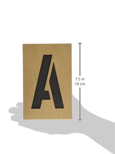 Hy-Ko ST-5 Number & Letter Stencils Reusable, Water Resistant, 5"