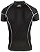 JustOneStyle New 014 Skin Tight Compression Base Layer Black T Shirt Short Sleeve Mens