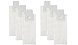 VacFlow Kenmore HEPA TYPE O & U Cloth Vacuum Bags for Upright Vacs, Panasonic Type U-2 Vacuum Bags (6 Bags)