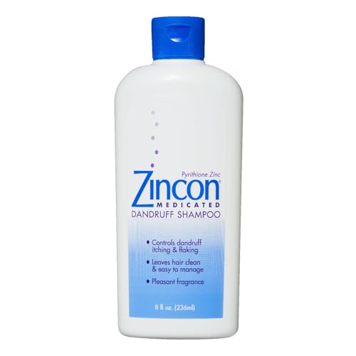 Zincon Medicated Dandruff Shampoo, 8 Fluid Ounce