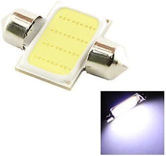 BENSSHOP 31mm 3W COB LED 200lm 6000K Cold White Light Dome Festoon Reading Bulb Lamp for Car (DC 12V) 146YC