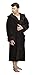 Arus Men's Hooded Fleece Bathrobe Turkish Soft Plush Robe