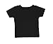RABBIT SKINS™ Infant 100% Cotton Jersey Short Sleeve Tee (Black, 24 Months)