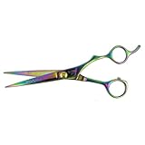 Hasami Rainbow Barber Shear with Finger Rest, 7