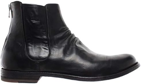 Officine Creative Men's Shoes Ankle Boots Graphis /002 Novak Nero Leather Black