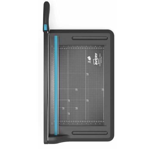 Avery A3 Office Guillotine - Paper Cutter, Black and Teal GUA3
