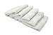 The Rag Company - Platinum Pluffle Microfiber Detailing Towels - Professional Korean 70/30 Blend, Plush Waffle Weave, 480gsm, 16in x 16in, Ice Grey (5-Pack)