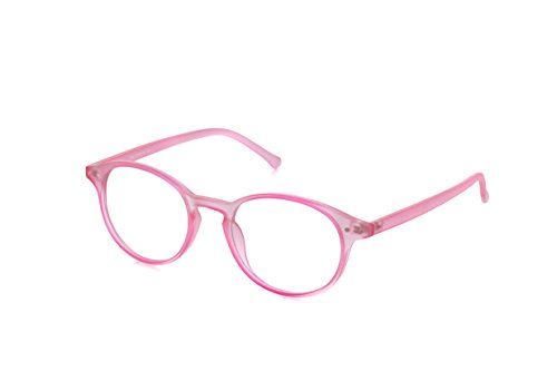 My Blue ProtectÂ®, Blue Light Blocking Eyes Glasses, Anti-Fatigue, UV Filters (W001 Adult) (Rose Mat)