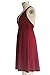 YOOHOG Summer Women’s A-Line Sleeveless Deep V-neck Midi Dress (S, Burgandy)
