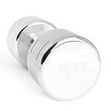 CAP Barbell Chrome Dumbbell with Contoured Handle, 50-Pound