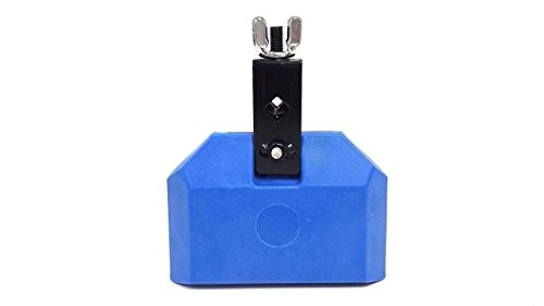 5" Blue Plastic Latin Percussion Drum Percussion Musical Accessory Cow Bell - Thumbnail 3
