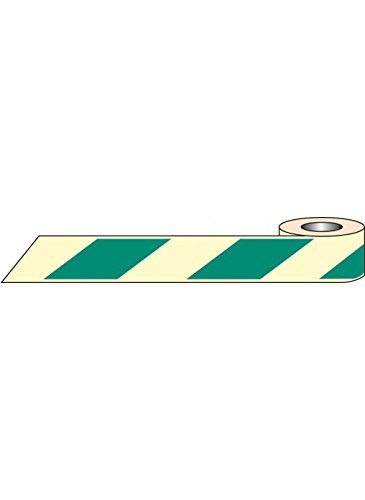 Caledonia Signs 58647 Photo luminescent Tape, 10000 mm x 40 mm, Green/White
