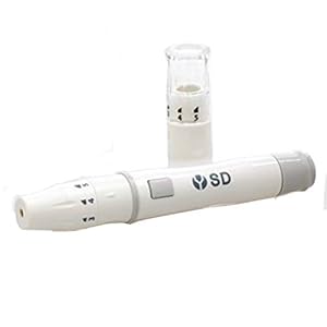 SD Biosensor Lancing Device with Alternative Site Testing (AST) Cap + Lancets (I Have a Disability Related to This Product, 100 Lancets)