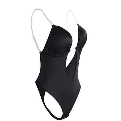 Women's Full Body Shaper Backless Shaperwear Thong Seamless U Plunge Shapers Push up Slimming Bodysuit Waist Shaperwear