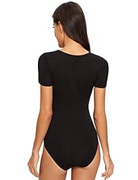 Body elástico de manga corta para dama
