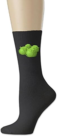 GREe Cabbage Unisex Cotton Socks Funny Crew Dress Socks Black