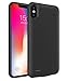 Stingna Battery Charger Stand Cases for Apple iPhone Xs Max 6.5'' 6200mAh Power Bank Case Ultra Slim External Pack Backup Charging case Support Audio (Black)