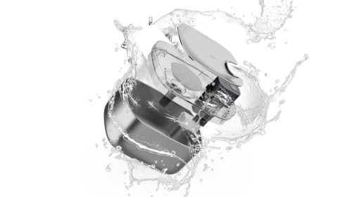 OXLY Stainless Steel 304 Wireless Cat Water Fountain – Ultra Quiet <20dB, 5.5L, 45 Days of Battery Life, LCD Display, UV-C Lamp, Motion Detector – Automatic Water Dispenser for Cats and Dogs