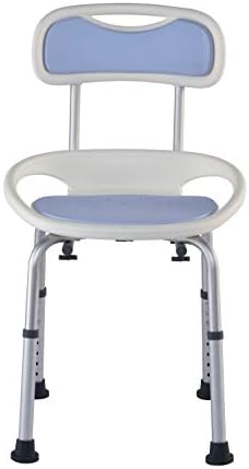 Juvo Comfort Series Bath Chair With Integrated Lift-Assist Handles and Chair Back, Height Adjustable, Comfort Padded (BSC01)