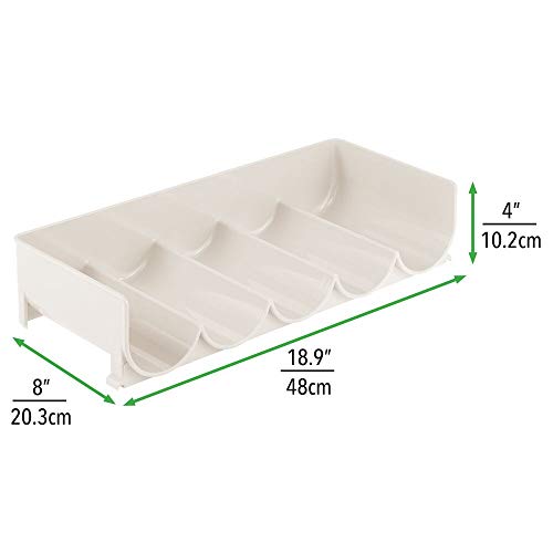 mDesign Plastic FreeStanding Water Bottle and Wine Rack Storage