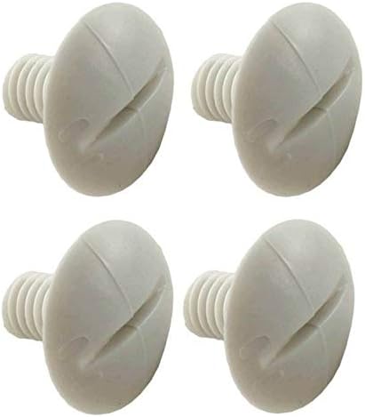 4 Polaris C55 Pool Cleaner 180 280 Plastic White Wheel Screws Part C-55 (4 Pack)