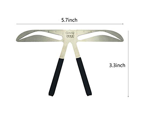 JX Eyebrow Stencil Ruler for Europeans and Americans Eyebrows Enhancer Permanent Eyebrow Tattoo Tools Balance Ruler Shaping Template - Thumbnail 2