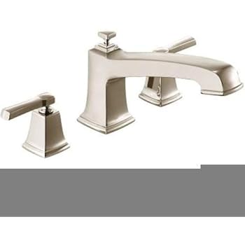 Boardwalk 3h Roman Tub Srn Spot Resist Brushed Nickel Two Handle